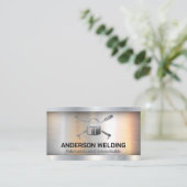 Carte De Visite Logo de soudure métallique (Debout devant)