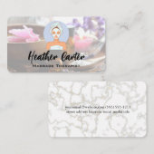 Carte De Visite Logo de Spa de Massage (Devant / Derrière)