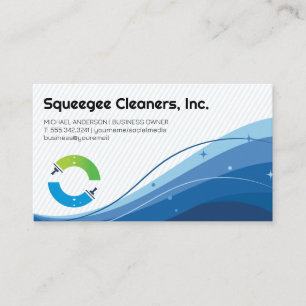Carte De Visite Logo de Squeeges   Nettoyeurs