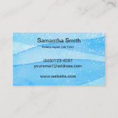 Carte De Visite Logo de stylo de l'agent notaire Écrivain de calli (Dos)