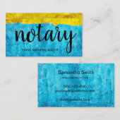 Carte De Visite Logo de stylo de l'agent notaire Écrivain de calli (Devant / Derrière)