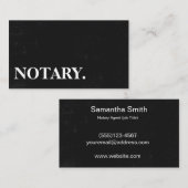 Carte De Visite Logo de stylo de l'agent notaire Écrivain de calli (Devant / Derrière)