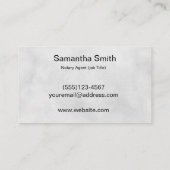 Carte De Visite Logo de stylo de l'agent notaire Écrivain de calli (Dos)