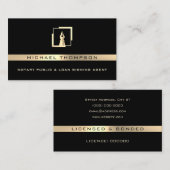 Carte De Visite Logo de stylo professionnel moderne (Devant / Derrière)
