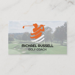 Carte De Visite Logo de swing de golf Sports Plein air