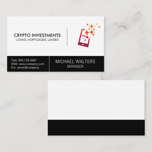 Carte De Visite Logo de technologie (Devant / Derrière)