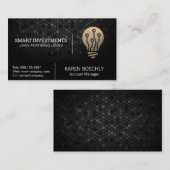 Carte De Visite Logo de technologie d'ampoule (Devant / Derrière)