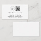 Carte De Visite Logo de texte personnalisé moderne élégant Modèle  (Devant / Derrière)