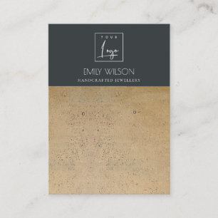 CARTE DE VISITE LOGO DE TEXTURE DE TERRACOTTE NOIR DE RUSSIE ÉCRAN