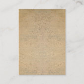 CARTE DE VISITE LOGO DE TEXTURE DE TERRACOTTE RUSTIQUE ÉCRAN (Dos)