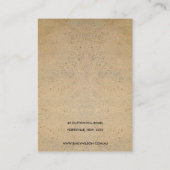 CARTE DE VISITE LOGO DE TEXTURE DE TERRACOTTE RUSTIQUE ÉCRAN DE RE (Dos)