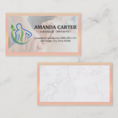 Carte De Visite Logo de thérapie de retour | Session de massage (Devant / Derrière)