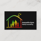 Carte De Visite Logo de thérapie familiale, Psychothérapeute (Devant)