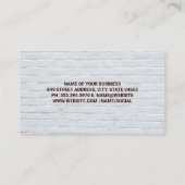 Carte De Visite Logo de toilettage pour animaux (Dos)