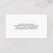 Carte De Visite Logo de toit de maison | Marbre (Dos)