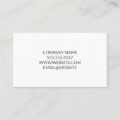 Carte De Visite Logo de toit immobilier | Clés de maison (Dos)