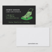 Carte De Visite Logo de tondeuse à gazon professionnel (Devant / Derrière)