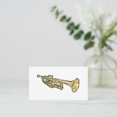 Carte De Visite Logo de trompette colorée (Debout devant)