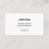Carte De Visite Logo de trompette colorée (Dos)