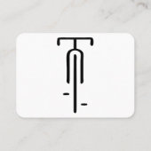 Carte De Visite Logo de vélo minimum Rétro, Cyclisme et Louveur de (Dos)