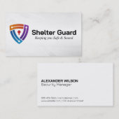 Carte De Visite Logo de verrouillage de sécurité (Devant / Derrière)