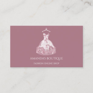 Carte De Visite Logo de vêtements Boutique en ligne Boutique en li