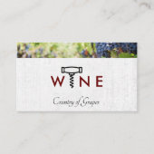 Carte De Visite Logo de vis à vis | Vignoble (Devant)
