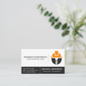 Carte De Visite Logo de vis Hardhat | Construction (Debout devant)
