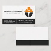 Carte De Visite Logo de vis Hardhat | Construction (Devant / Derrière)