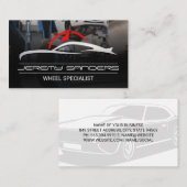 Carte De Visite Logo de voiture automobile | Mécanique (Devant / Derrière)