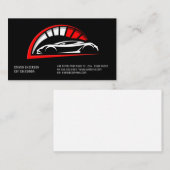 Carte De Visite Logo de voiture de sport | Auto (Devant / Derrière)