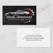 Carte De Visite Logo de voiture de sport | Service Auto (Devant / Derrière)