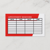 Carte De Visite Logo de voiture, Ecole de Conduite / Nomination d' (Dos)