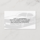 Carte De Visite Logo de voiture | Logo de pneus auto (Dos)