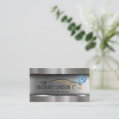 Carte De Visite Logo de voiture Metallic | Épingle (Debout devant)