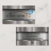 Carte De Visite Logo de voiture Metallic | Épingle (Devant / Derrière)