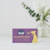 Carte De Visite Logo de voiture | Nettoyage par pulvérisation (Debout devant)