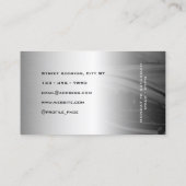 Carte De Visite Logo de voiture style automobile faux métallique (Dos)