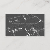 Carte De Visite Logo de Worker Construct Builder | Plan (Dos)