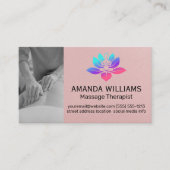 Carte De Visite Logo de yoga coloré (Devant)