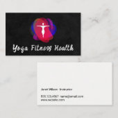 Carte De Visite Logo de yoga | Moderne (Devant / Derrière)