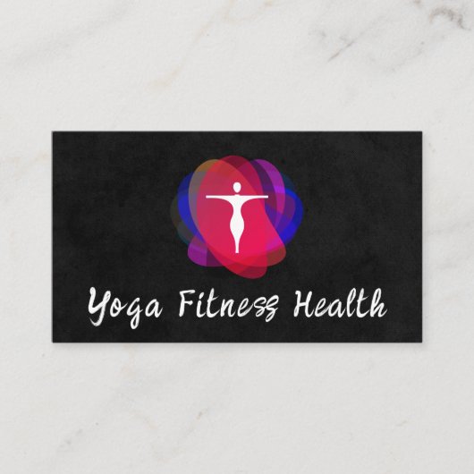Carte De Visite Logo de yoga | Moderne (Devant)