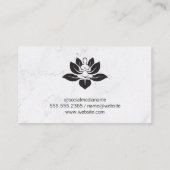 Carte De Visite Logo de yoga | Une Femme Assis À Méditer (Dos)