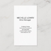 Carte De Visite Logo d'éclaboussure en verre de vin | Arrière - pl (Dos)