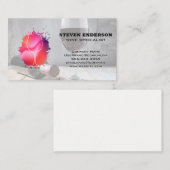 Carte De Visite Logo d'éclaboussure en verre de vin | Bouteille et (Devant / Derrière)