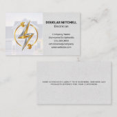 Carte De Visite Logo d'électricité | Maison résidentielle (Devant / Derrière)