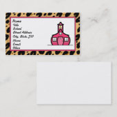 Carte De Visite Logo d'empreinte de léopard (Devant / Derrière)