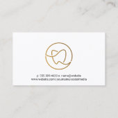 Carte De Visite Logo Dent | Cabinet Dentaire (Dos)