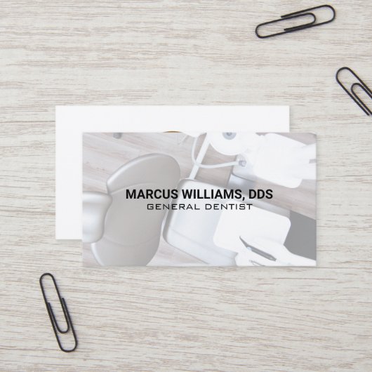 Carte De Visite Logo Dent | Cabinet Dentaire (Devant/Arrière en situation)