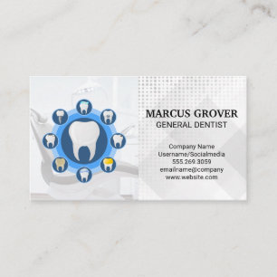 Carte De Visite Logo Dent Illustrations Dentaires